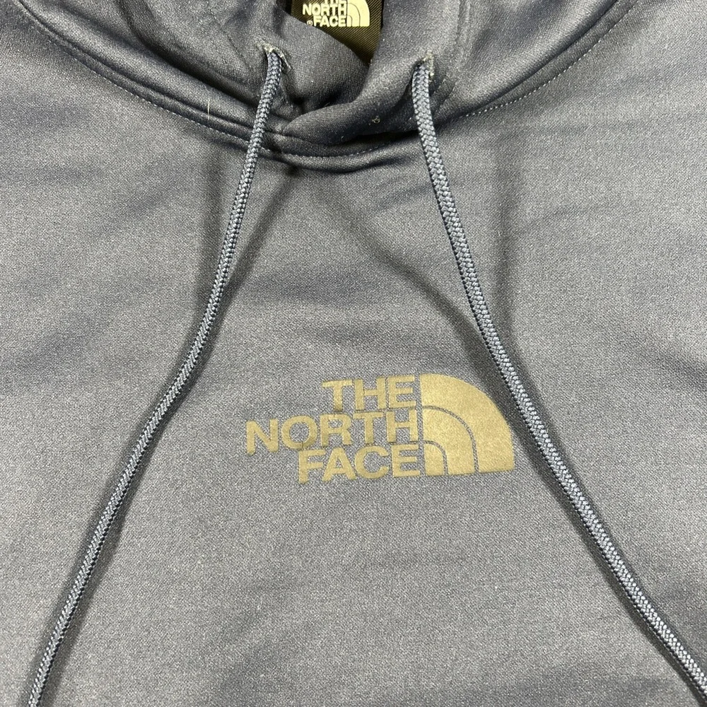 The North Face Hoodie Sweatshirt Mens medium Navy Blue/Black Pullover Logo